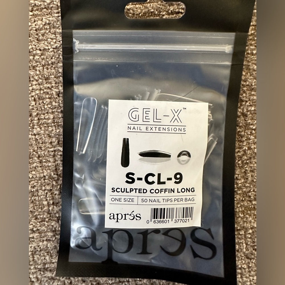 SCULPTED COFFIN LONG REFILL(50 tips per bag) S-CL-9